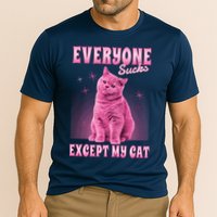 Everyone Sucks Except My Cat Cooling Performance Crew T-Shirt