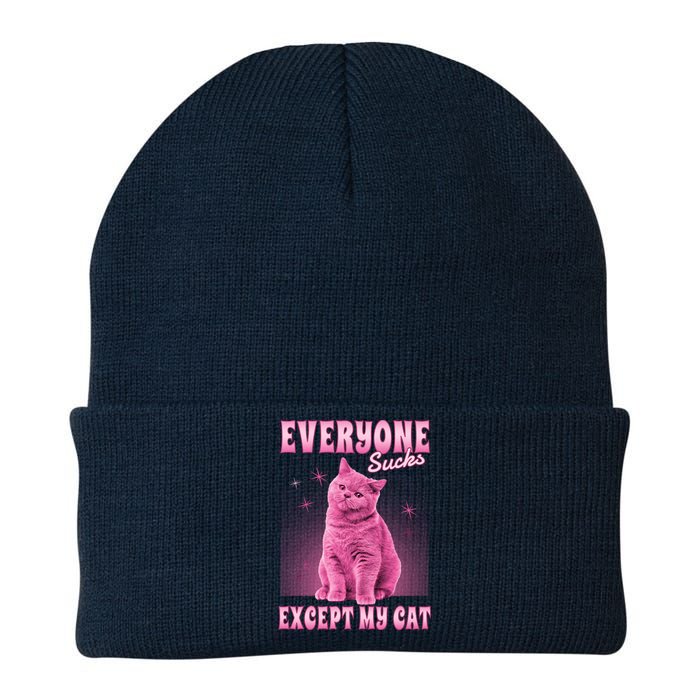 Everyone Sucks Except My Cat Knit Cap Winter Beanie