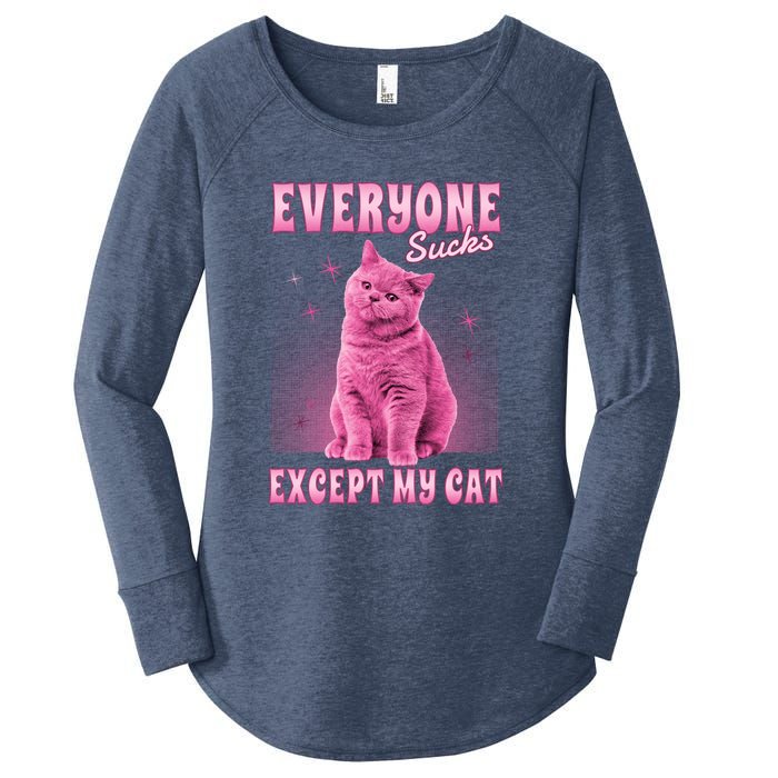 Everyone Sucks Except My Cat Women's Perfect Tri Tunic Long Sleeve Shirt