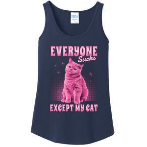 Everyone Sucks Except My Cat Ladies Essential Tank