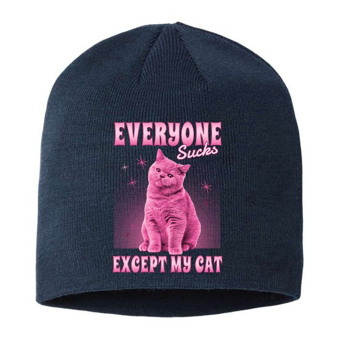 Everyone Sucks Except My Cat Sustainable Beanie