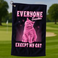 Everyone Sucks Except My Cat Golf Towel