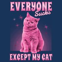 Everyone Sucks Except My Cat Golf Towel