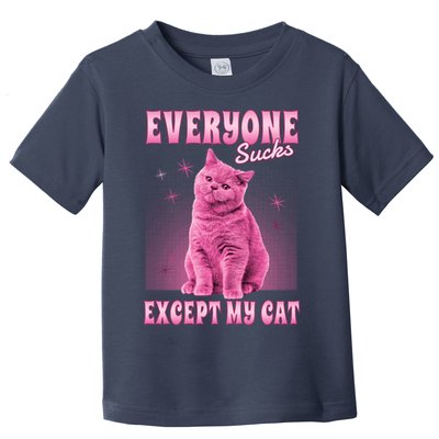 Everyone Sucks Except My Cat Toddler T-Shirt