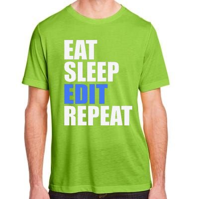 Eat Sleep Edit Repeat Editor Writer Journalist Reporter Adult ChromaSoft Performance T-Shirt