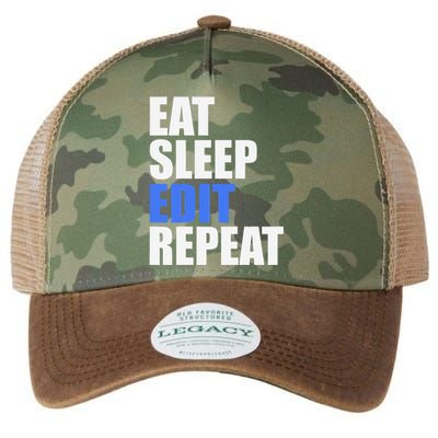 Eat Sleep Edit Repeat Editor Writer Journalist Reporter Legacy Tie Dye Trucker Hat