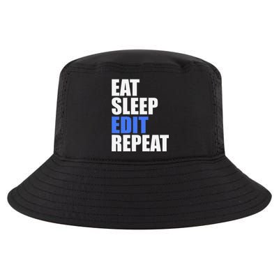 Eat Sleep Edit Repeat Editor Writer Journalist Reporter Cool Comfort Performance Bucket Hat