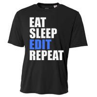 Eat Sleep Edit Repeat Editor Writer Journalist Reporter Cooling Performance Crew T-Shirt