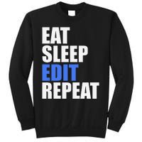 Eat Sleep Edit Repeat Editor Writer Journalist Reporter Sweatshirt