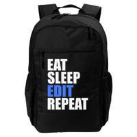 Eat Sleep Edit Repeat Editor Writer Journalist Reporter Backpack