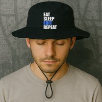 Eat Sleep Edit Repeat Editor Writer Journalist Reporter Bucket Hat