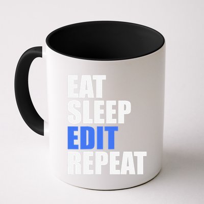 Eat Sleep Edit Repeat Editor Writer Journalist Reporter Mug