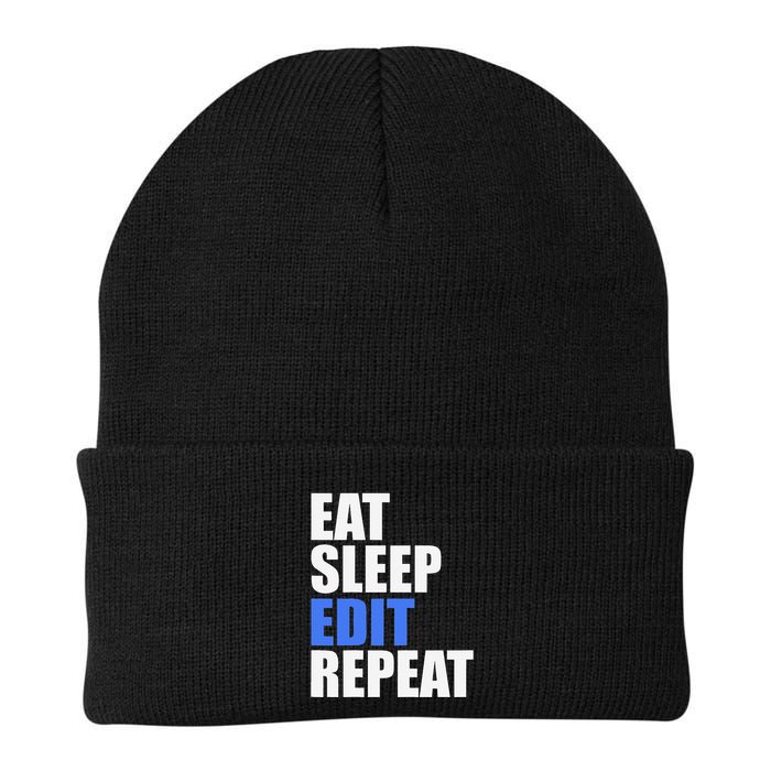 Eat Sleep Edit Repeat Editor Writer Journalist Reporter Beanie