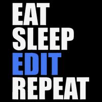 Eat Sleep Edit Repeat Editor Writer Journalist Reporter 16 in Basic Backpack