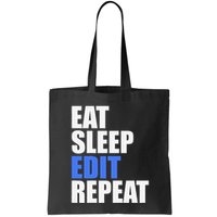 Eat Sleep Edit Repeat Editor Writer Journalist Reporter Bag