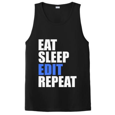 Eat Sleep Edit Repeat Editor Writer Journalist Reporter PosiCharge Competitor Tank