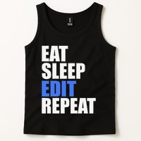 Eat Sleep Edit Repeat Editor Writer Journalist Reporter Tank Top