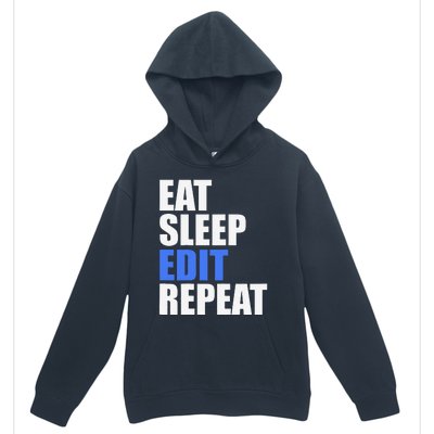 Eat Sleep Edit Repeat Editor Writer Journalist Reporter Urban Pullover Hoodie