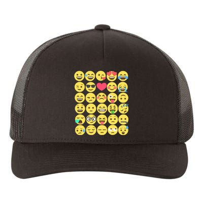 Emoticon Set Yupoong Adult 5-Panel Trucker Hat