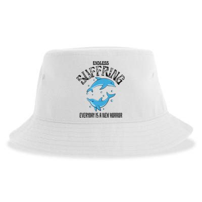 Endless Suffering Everyday Is A New Horror Sustainable Bucket Hat