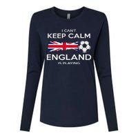 England Soccer English Player Flag Ball Womens Cotton Relaxed Long Sleeve T-Shirt