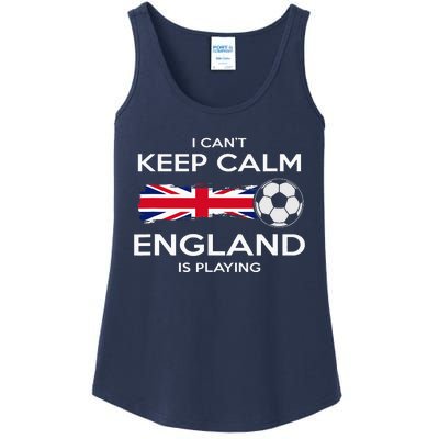 England Soccer English Player Flag Ball Ladies Essential Tank