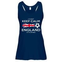 England Soccer English Player Flag Ball Ladies Essential Flowy Tank