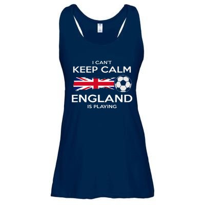 England Soccer English Player Flag Ball Ladies Essential Flowy Tank