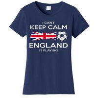 England Soccer English Player Flag Ball Women's T-Shirt