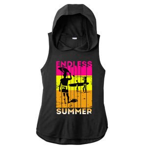 Endless Summer Ladies PosiCharge Tri-Blend Wicking Draft Hoodie Tank