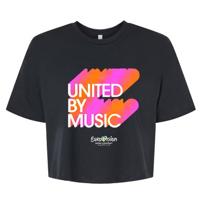 Eurovision Song Eurovision 2024 United By Music Bella+Canvas Jersey Crop Tee