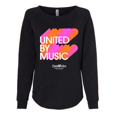 Eurovision Song Eurovision 2024 United By Music Womens California Wash Sweatshirt