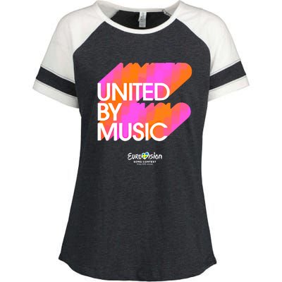 Eurovision Song Eurovision 2024 United By Music Enza Ladies Jersey Colorblock Tee