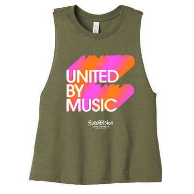 Eurovision Song Eurovision 2024 United By Music Women's Racerback Cropped Tank