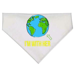 Earth Science Earth Day March I’m With Her Climate Change USA-Made Doggie Bandana