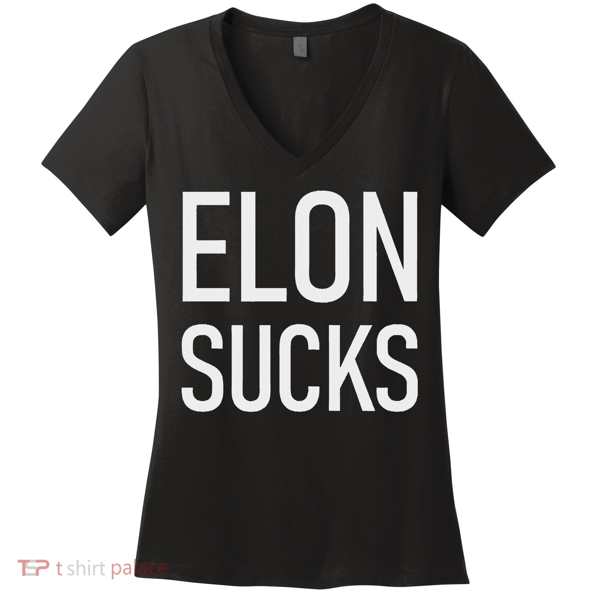 Elon Sucks Women's V-Neck T-Shirt