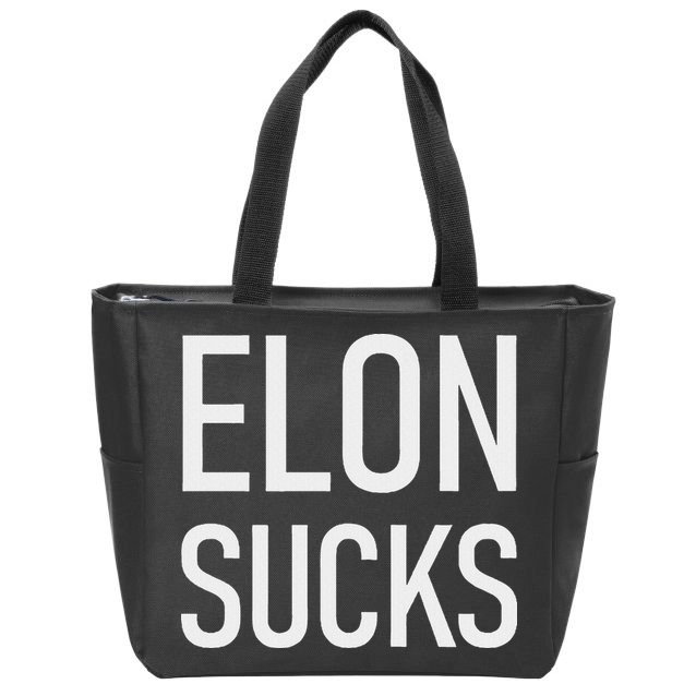 Elon Sucks Zip Tote Bag