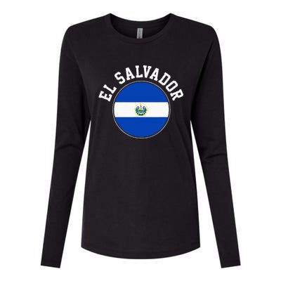 El Salvador Womens Cotton Relaxed Long Sleeve T-Shirt