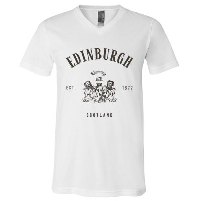 Edinburgh Scotland V-Neck T-Shirt