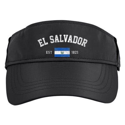El Salvador Est. 1821 Salvadoran Flag Independence Day Adult Drive Performance Visor