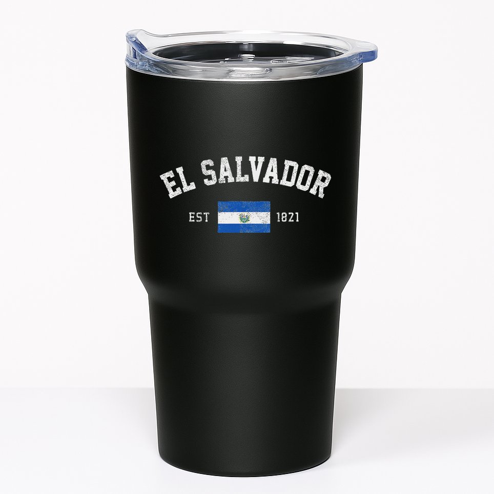 El Salvador Est. 1821 Salvadoran Flag Independence Day Tumbler