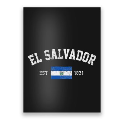 El Salvador Est. 1821 Salvadoran Flag Independence Day Poster