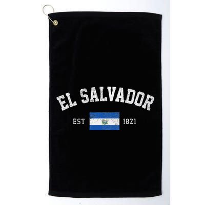 El Salvador Est. 1821 Salvadoran Flag Independence Day Golf Towel