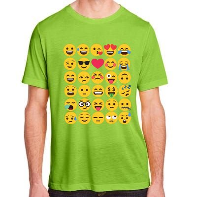 Emoticon Set Adult ChromaSoft Performance T-Shirt