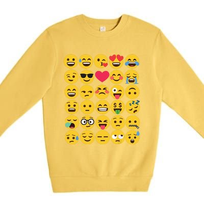 Emoticon Set Premium Crewneck Sweatshirt