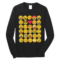 Emoticon Set Long Sleeve Shirt