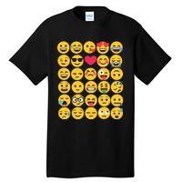 Emoticon Set Tall T-Shirt