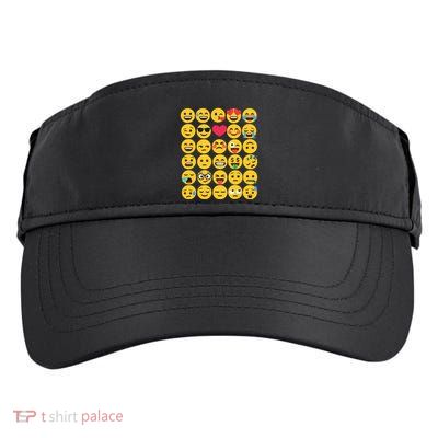 Emoticon Set Adult Drive Performance Visor