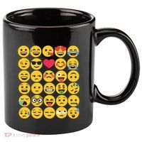 Emoticon Set 11oz C Handle Ceramic Mug
