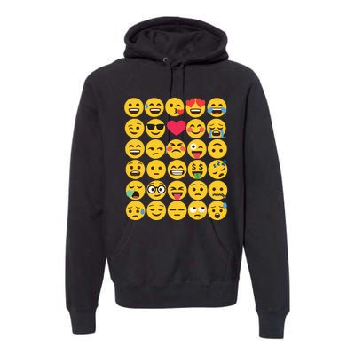 Emoticon Set Premium Hoodie